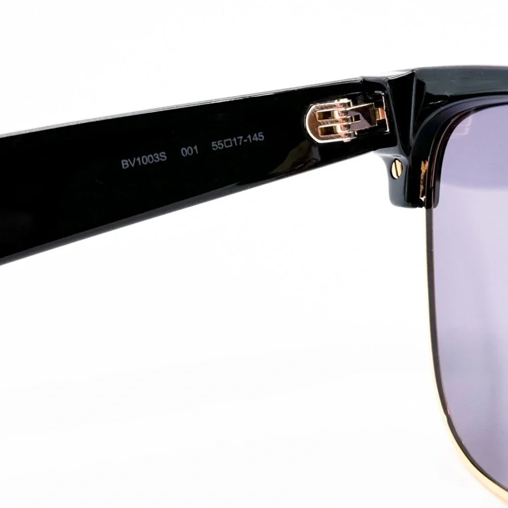 NEW BOTTEGA VENETA BV1003S 001 SQUARE BLACK GREY UNISEX SUNGLASSES